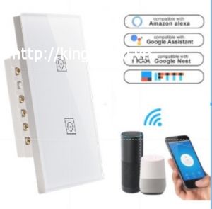 Công tắc cảm ứng TUYA WIFI 2 kênh hình chữ nhật
