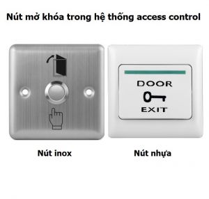 Nút bấm mở cửa trong hệ thống kiểm soát ra vào