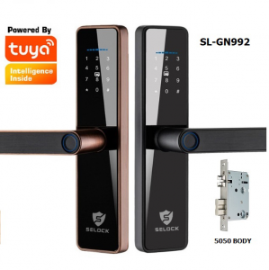 Khoá cửa vân tay cao cấp SL-GN992 App Tuya Wifi cho cửa gỗ